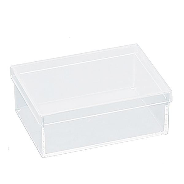 クリアケース フタ付き 幅14.6×奥行10.6×高さ5.6cm 小物入れ ふた付き