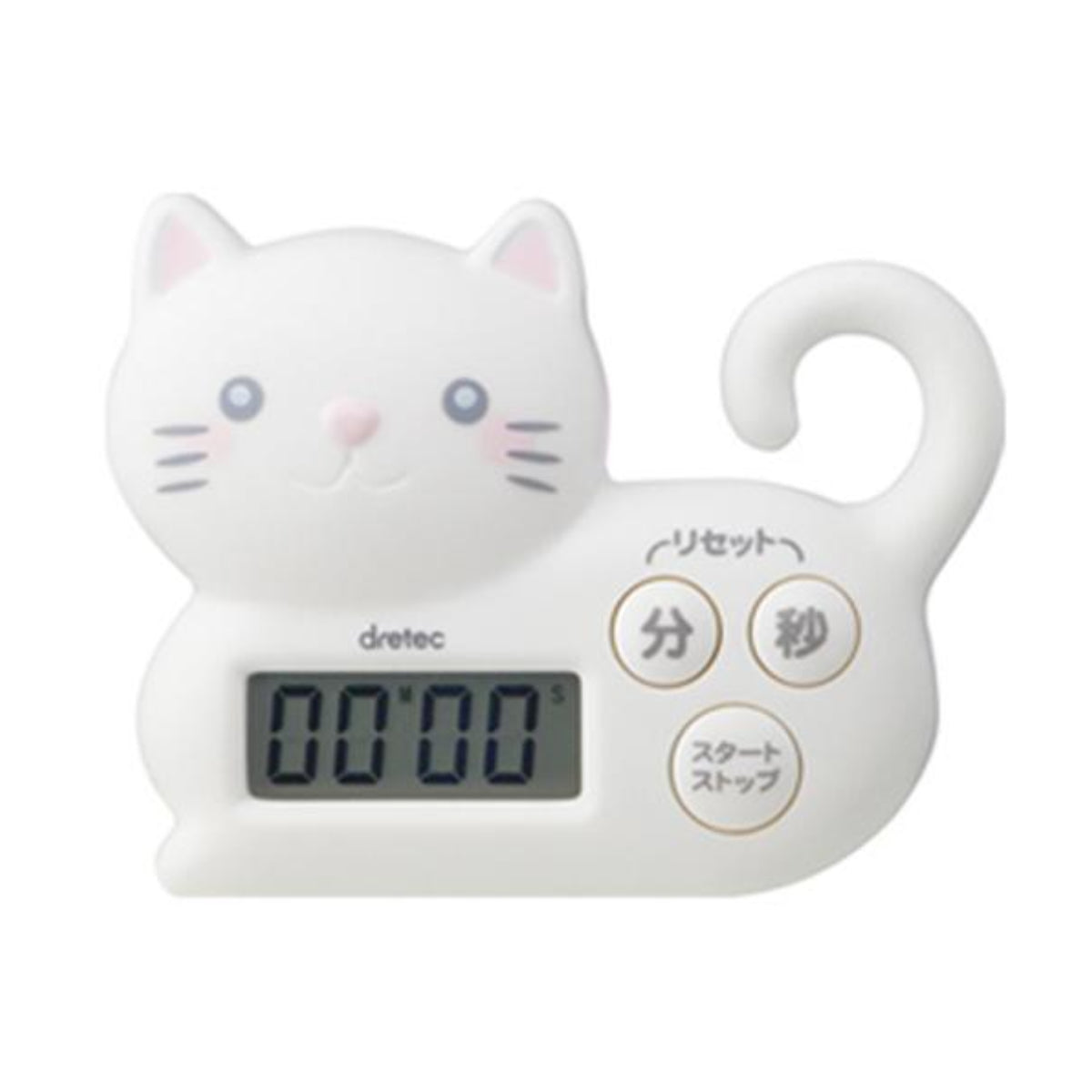 キッチンタイマー マグネット付き ねこタイマー ドリテック – ハウジー