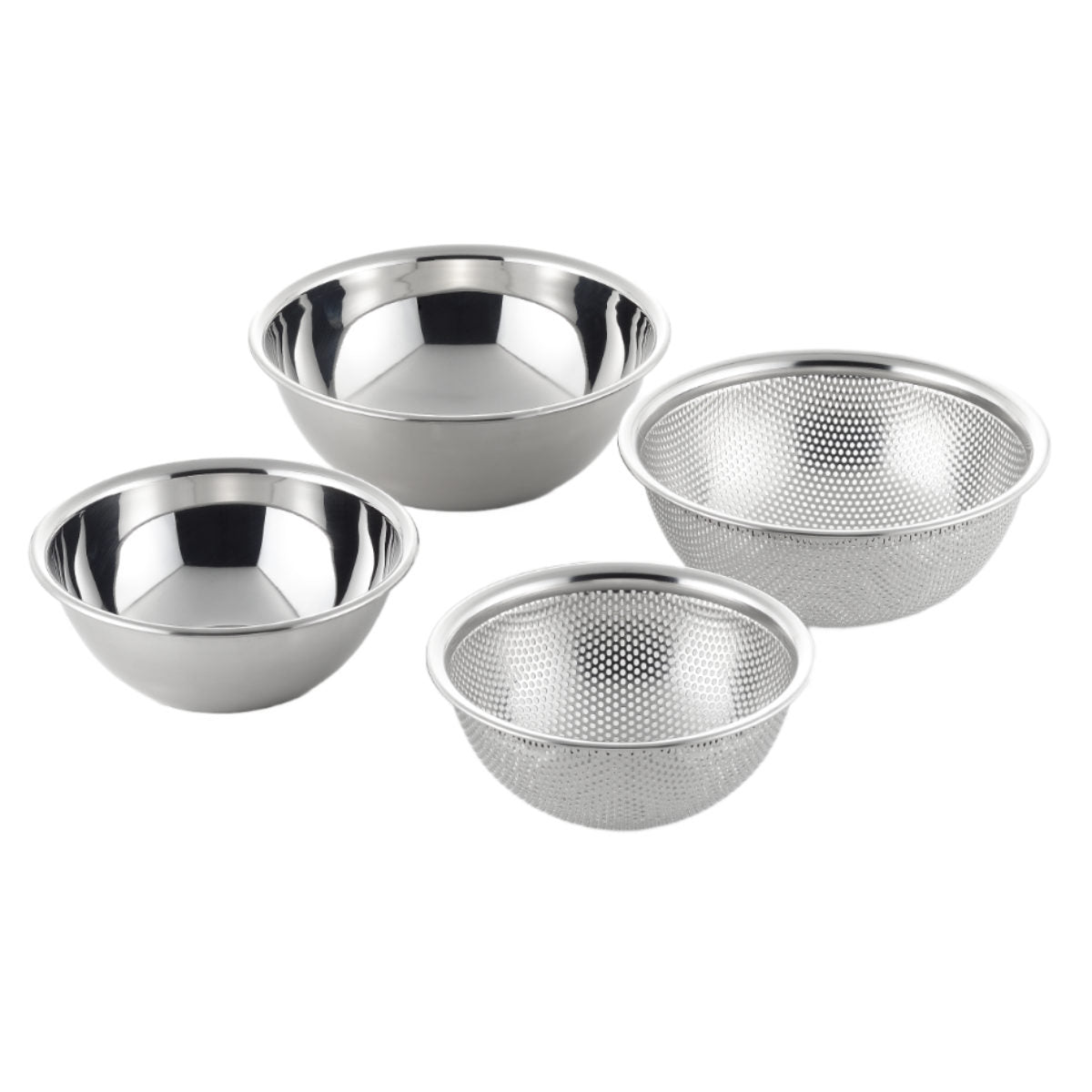 ザル＆ボウル4点セット 15cm 18cm 郷技 ステンレス製 日本製 – ハウジー