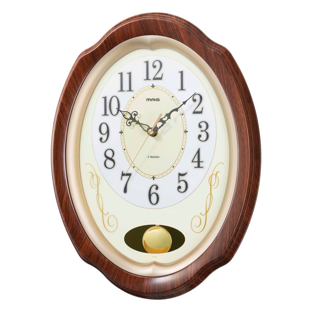 振り子時計 宮型 8日巻 完動品 PRETTY 振り子時計 宮型 8日巻 完動品 PRETTY - メルカリ