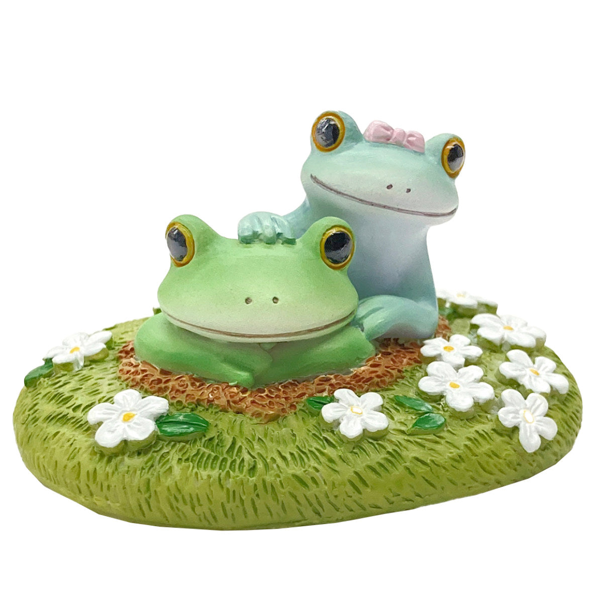 コポー 穴からカップル カエル 置物 – ハウジー