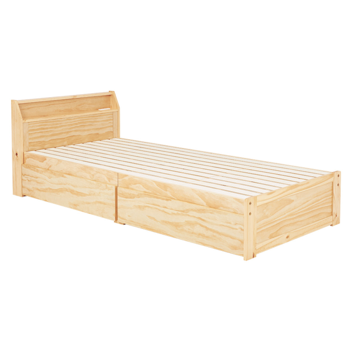 ロングサイズ シングルベッド コンセント 宮付 敷布団OK ベッド 4段階 高さ調整 メッシュ床面 フレーム ベッド下 収納 シングル 家具 ※フレーム単品 宮棚付きシングルロングベッド フレーム 単品 コンセント付き宮棚 高さ