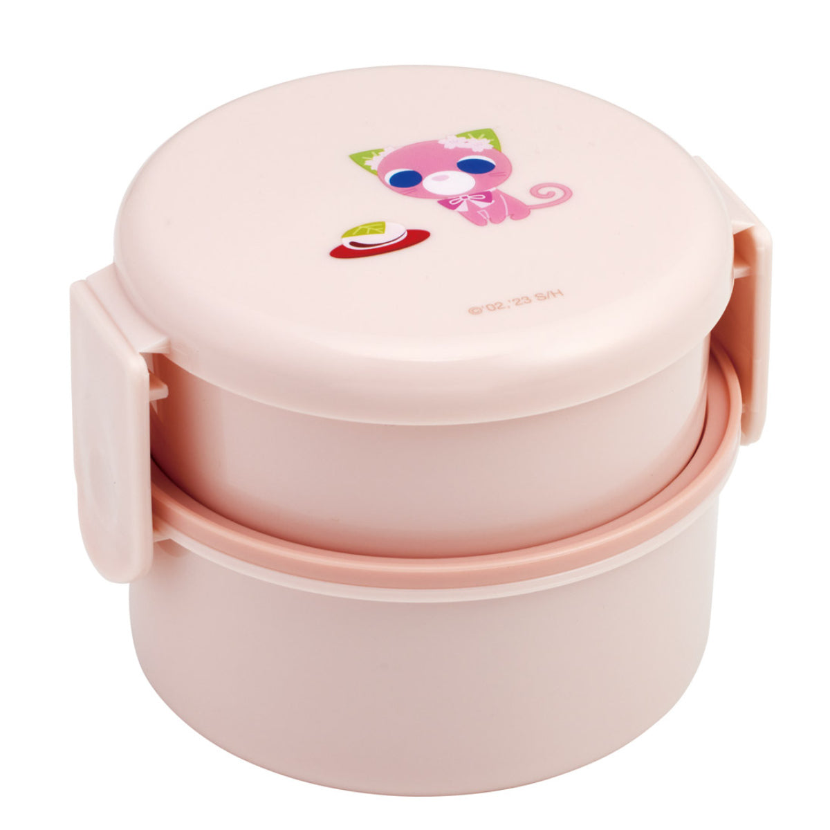 弁当箱 500ml 丸型ランチボックス2段 お茶犬サクラ – ハウジー 弁当箱 500ml 丸型ランチボックス2段 お茶犬サクラ – ハウジー