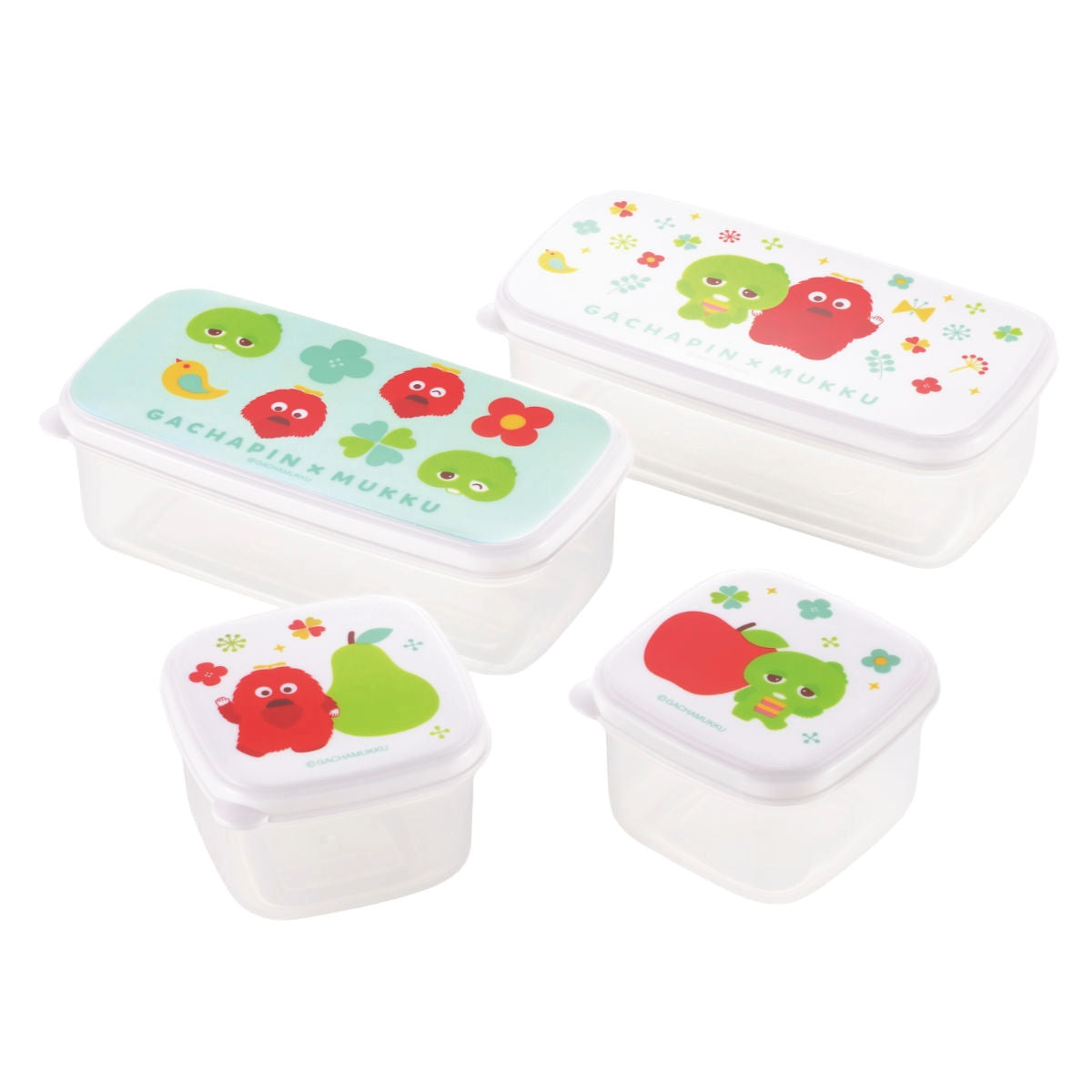 ZevROガチャガチャディスペンサー式食品保存容器 3色セット 保存容器 ガチャピンムック シール容器 4個セット – ハウジー