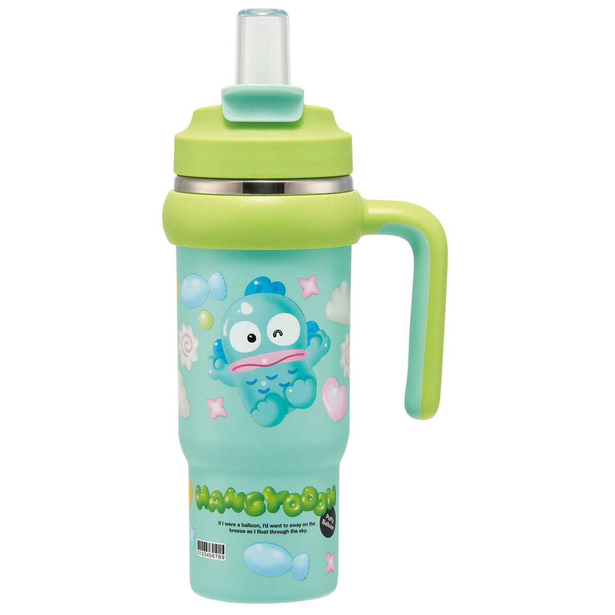水筒 830ml ハンドル付ストロータンブラー ハンギョドンぷっくり