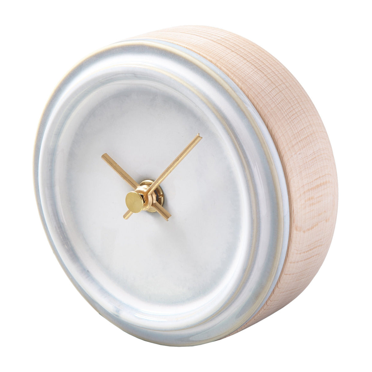時計 2WAY TILE WOOD CLOCK 掛け置き兼用 陶器 美濃焼 SUGY 日本製