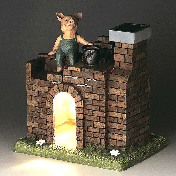 ガーデンオーナメント ソーラーライト 3匹のこぶた レンガの家 – ハウジー