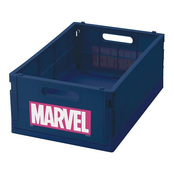 折りたたみコンテナ M MARVEL マーベル ロゴ コンテナ 収納ボックス