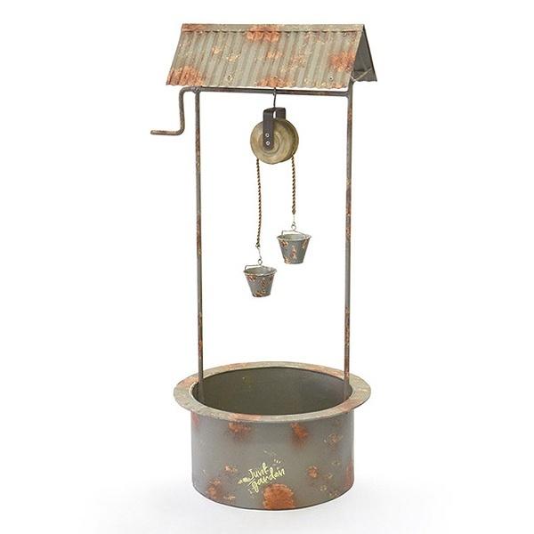 プランター 大型 井戸型 ウェルプランター Lサイズ 幅35×奥行31×高さ 