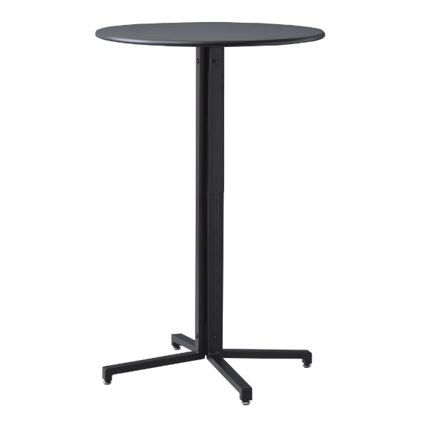 ハイテーブル 高さ93.5cm 幅60cm スチール 円形 丸 テーブル