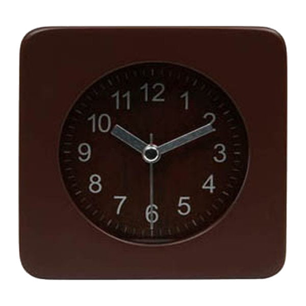 置き時計 ウッド スクエア 目覚まし時計 木製 アナログ インテリア