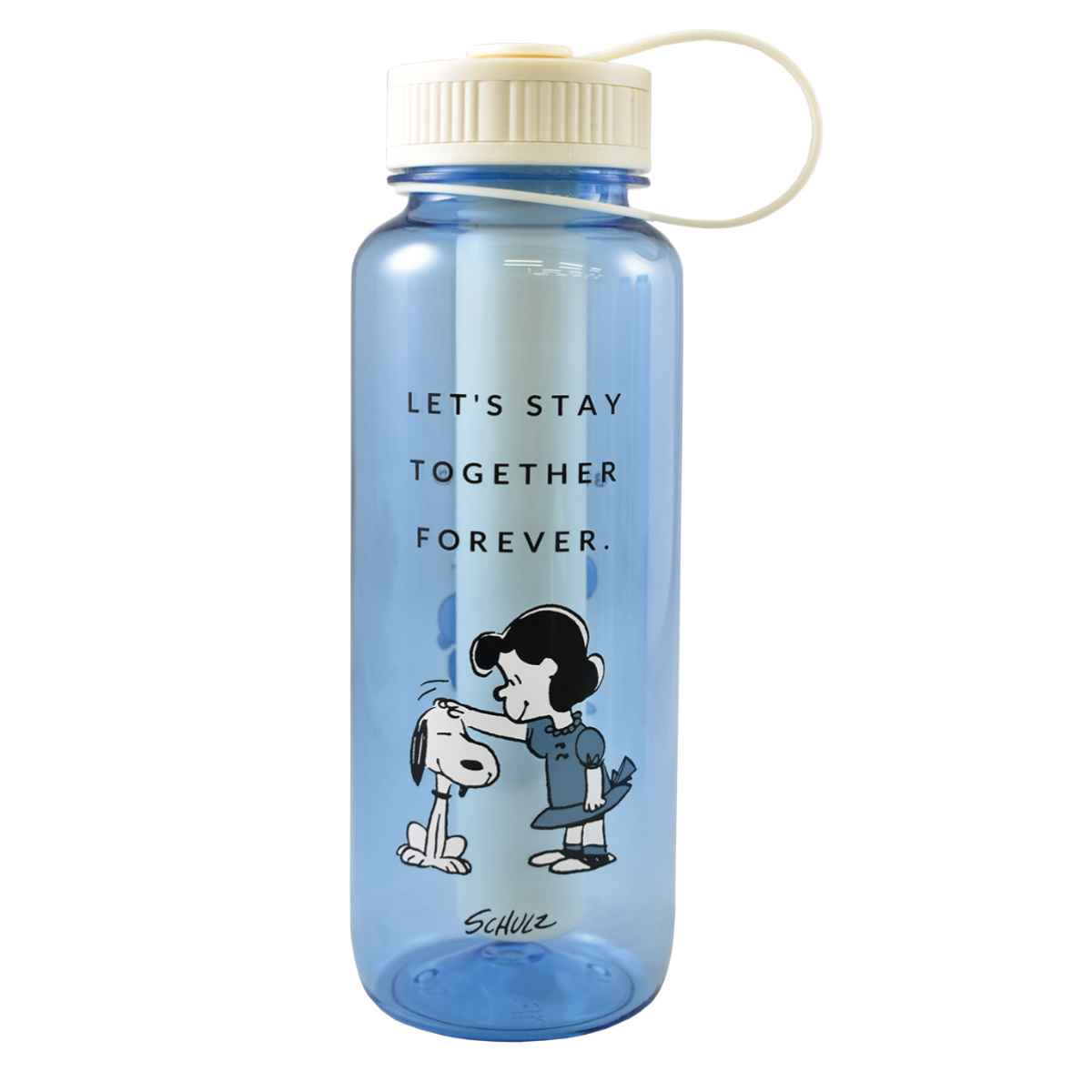 水筒 750ml プラスチック ドリンクボトル アイスチューブ付 PEANUTS