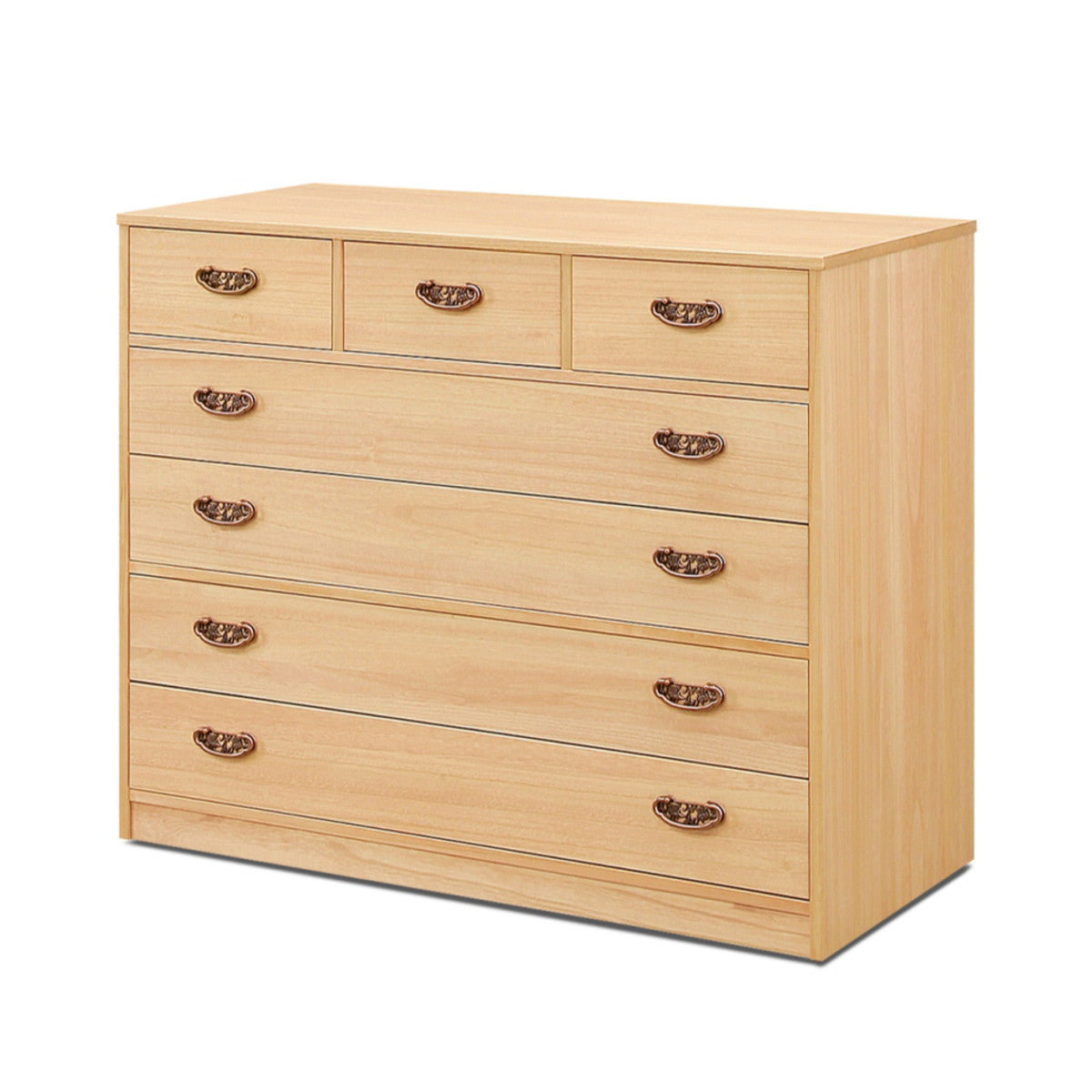 総桐 隠しキャスター付 チェスト 5段 柿渋染め 日本製 幅100cm – ハウジー 