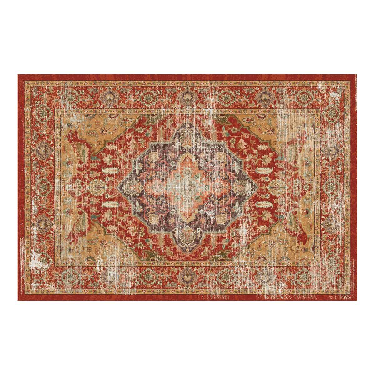 ヴィンテージ  バスマット 玄関マット 60x90cm 屋内 ヴィンテージ風 – ハウジー