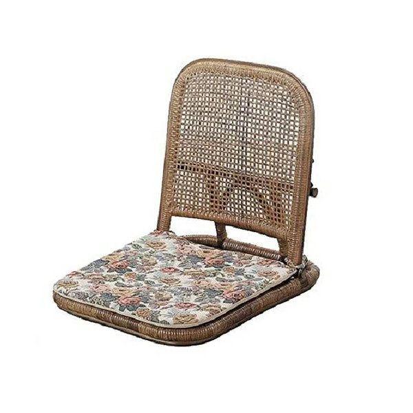 2脚セット【新品】折りたたみ座椅子 ラタン クッション付 籐家具　アウトレット 2脚セット【新品】折りたたみ座椅子 ラタン クッション付 籐家具