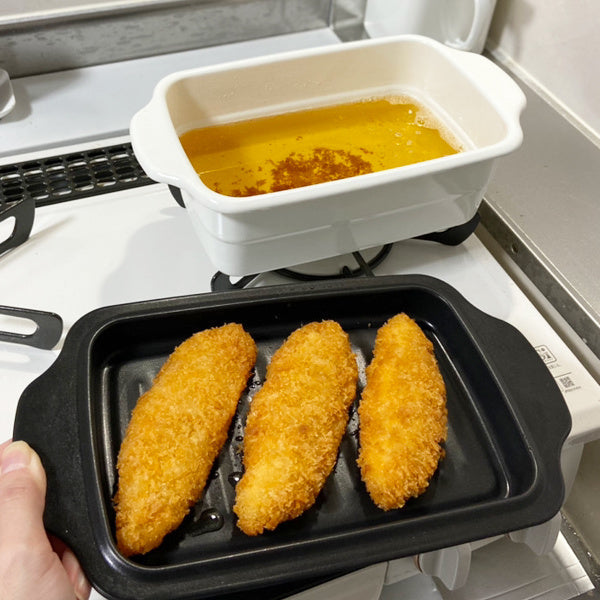四角い天ぷら鍋が進化した！ 1つ2役の一人暮らしの味方が登場【バイヤーのお気に入り】