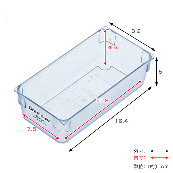 カトラリートレーSサイズ組合わせできるシステムケース２プラスチック製