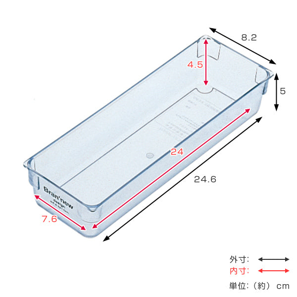 カトラリートレーMサイズ組合わせできるシステムケース２プラスチック製