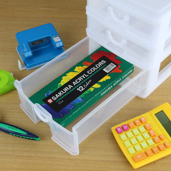 レターケース幅18.2×奥行26.5×高さ19cmA53段浅型収納ケース