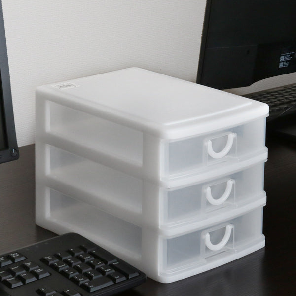 レターケース幅18.2×奥行26.5×高さ19cmA53段浅型収納ケース