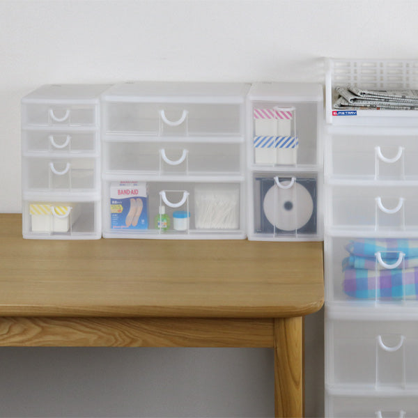 レターケース幅18.2×奥行26.5×高さ19cmA53段浅型収納ケース