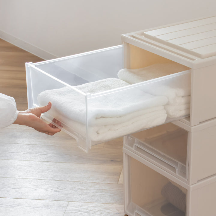 収納ケースFitsケースに積み重ねられるビュートケースL-23引き出し押入れ