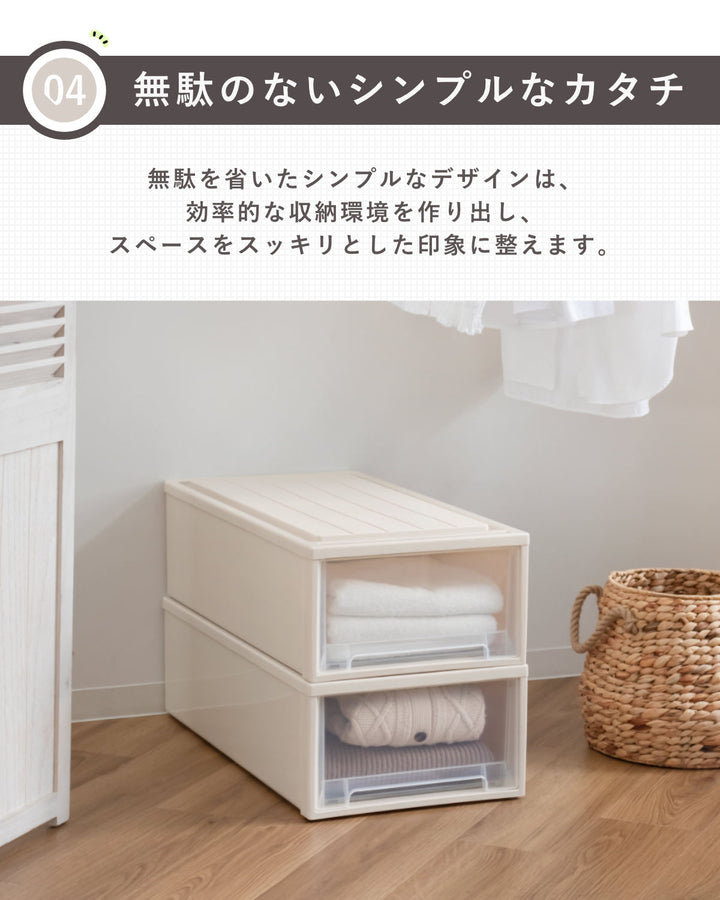 収納ケースFitsケースに積み重ねられるビュートケースL-23引き出し押入れ