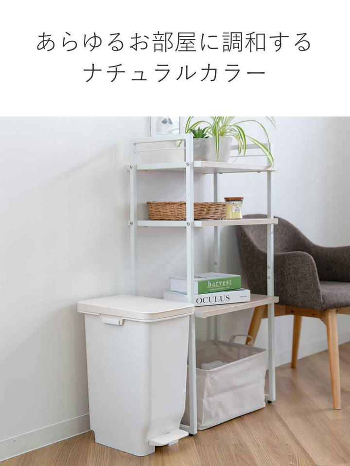 ゴミ箱19.7Lふた付きセパ抗菌分別スリムペダルペール
