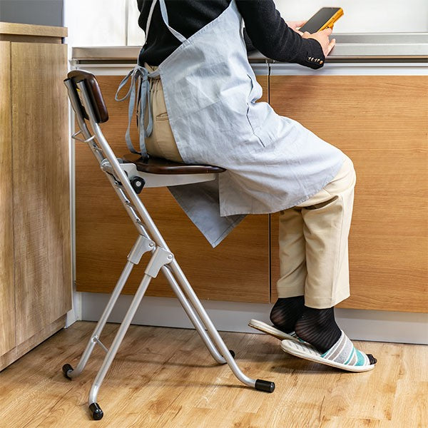 折りたたみチェア高さ調節6段階調節リリィチェア