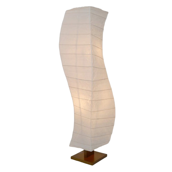 フロアライト2灯flow和紙波型揉み紙日本製彩光デザイン