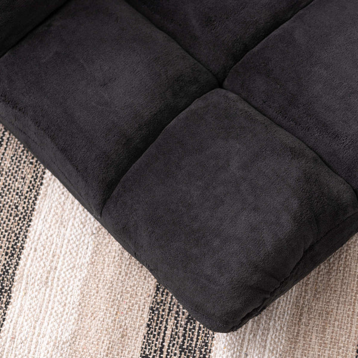 ソファ幅42cmフロアソファ14段階リクライニングファブリック布製座椅子