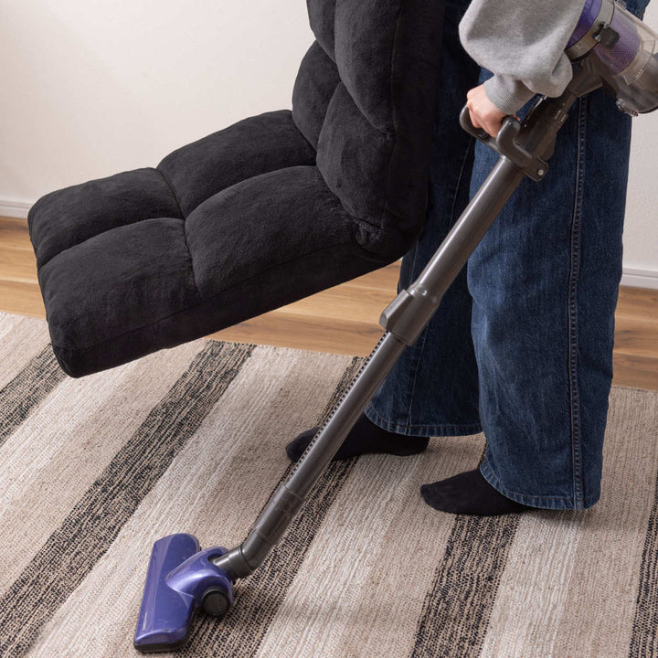 ソファ幅42cmフロアソファ14段階リクライニングファブリック布製座椅子