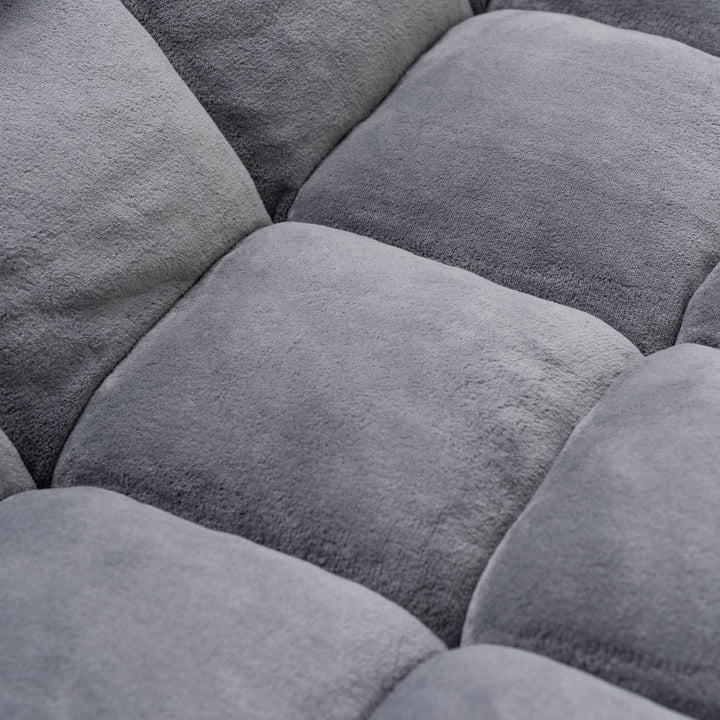 ソファ幅84cmフロアソファ14段階リクライニングファブリック布製座椅子