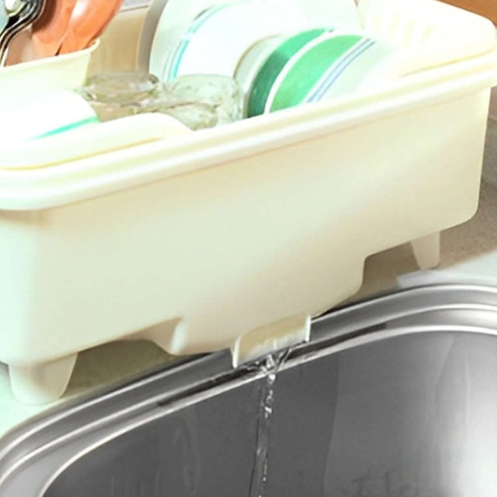 水切りカゴ皿立て水切り流フード付大サイズ