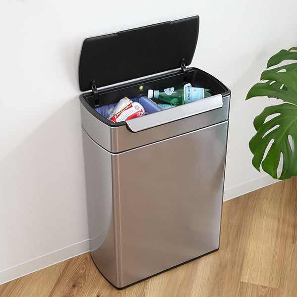 simplehuman ゴミ箱 48L 正規品 レクタンギュラー タッチバーカン