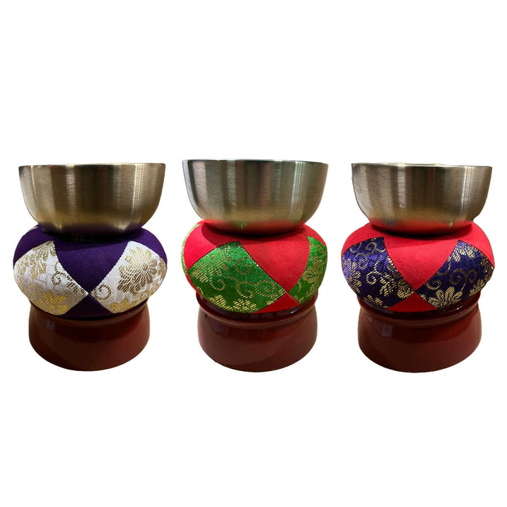 おりんりん棒台座セット広丸リンセット3寸仏具日本製※色は選べません