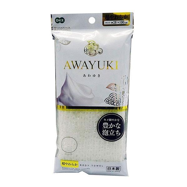 ボディタオルオーエあわゆきナイロンタオル超やわらか