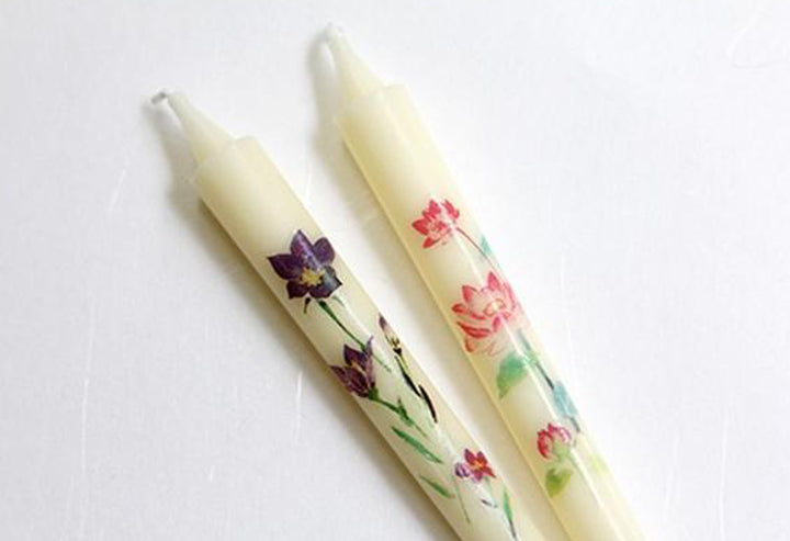 ローソク線香セット銘香芝山桐箱絵ろうそく