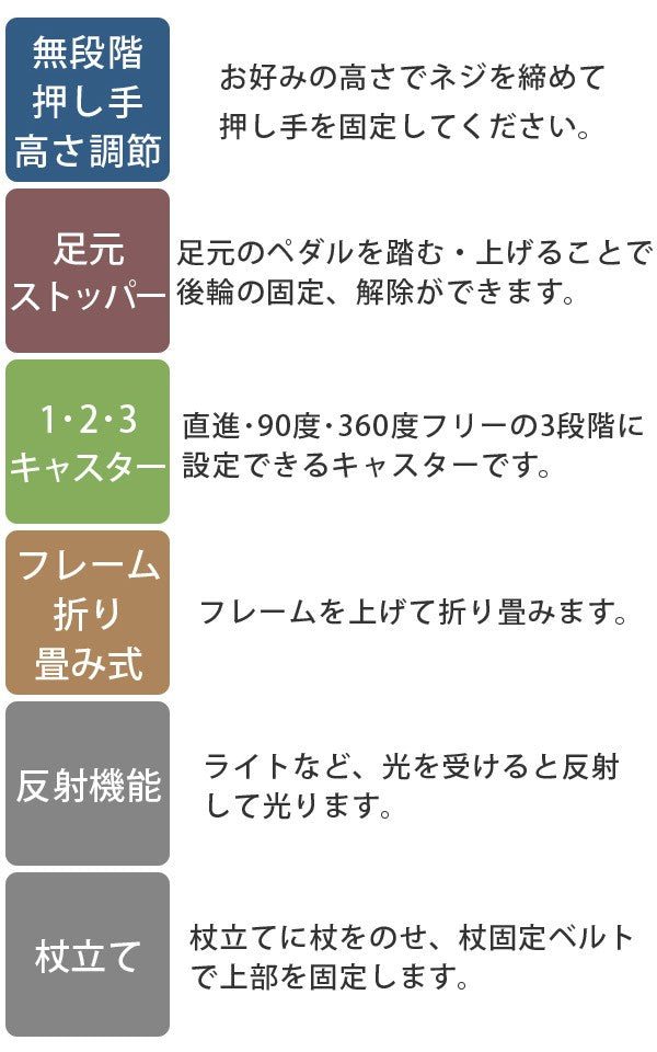 シルバーカーコンパクトタイプシプール座面付き