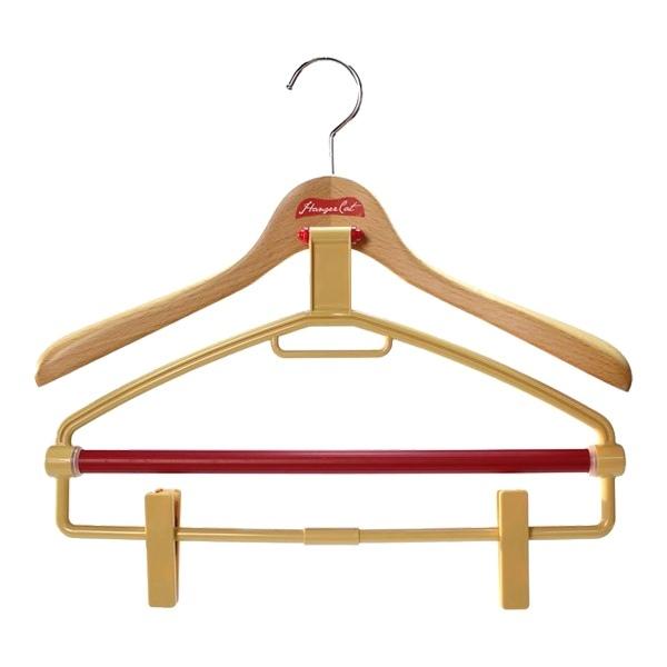 木製ハンガーハンガーキャットWOODシリーズ４０マルチクリア