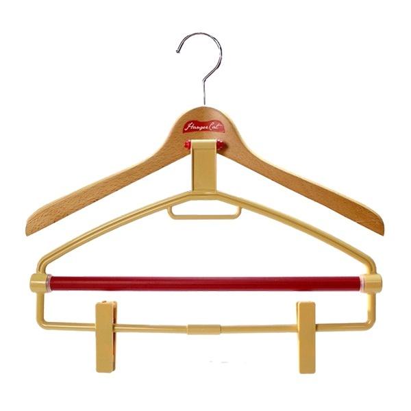 木製ハンガーハンガーキャットWOODシリーズ２０マルチクリア