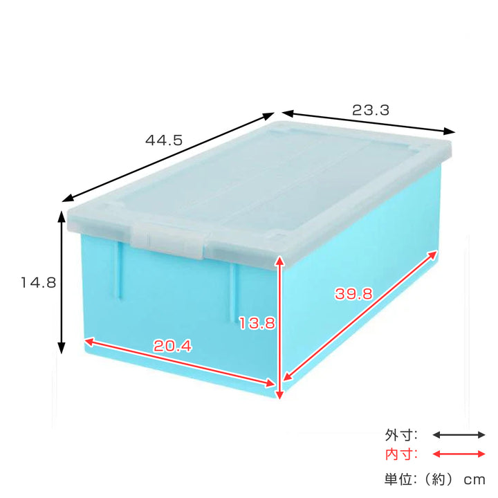 DVD・コミック・ビデオケースバックル式収納ケース幅23.3×奥行44.5×高さ14.8cm