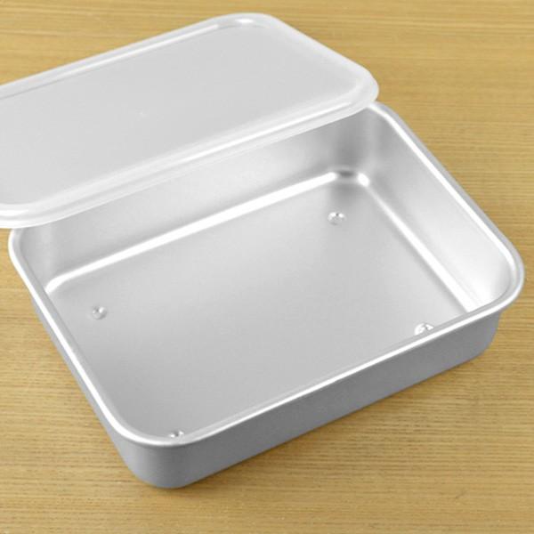 保存容器 アルミ保存容器 浅型 中 1.2L 蓋付き – ハウジー