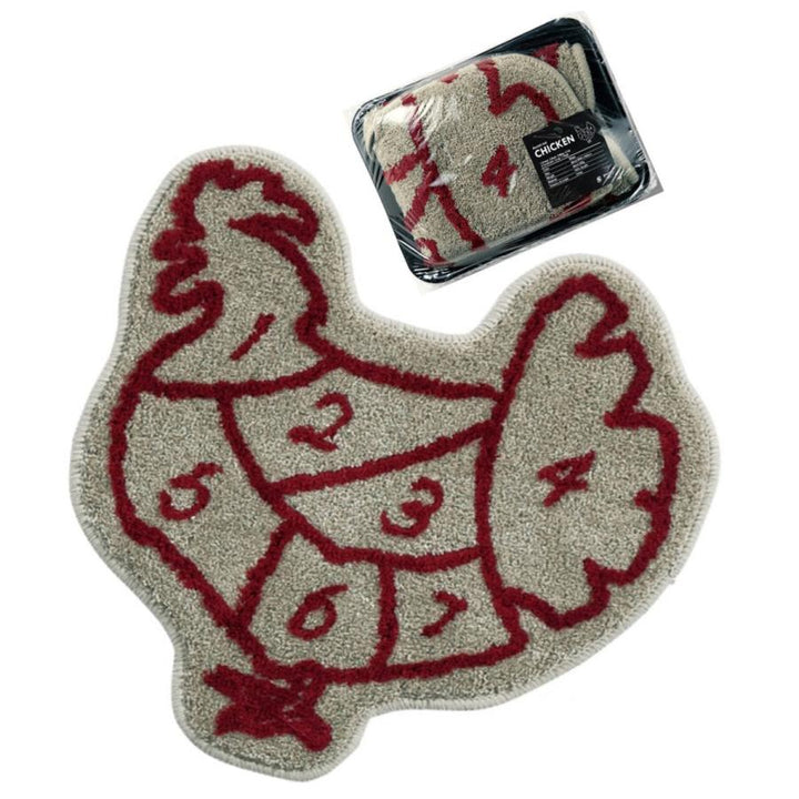 インテリアマットチキン46×48cmベージュ