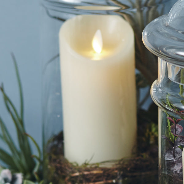 キャンドル直径7.8×22.6cmルミナラピラーLED