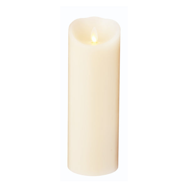 キャンドル直径7.8×22.6cmルミナラピラーLED