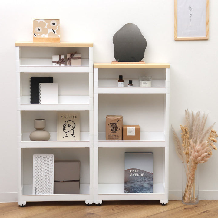 キッチンワゴンスマートワゴンFitW45幅12.5cm奥行45cm4段