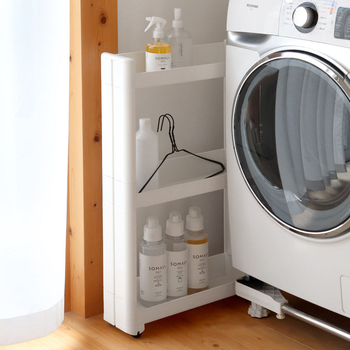 キッチンワゴンスマートワゴンFitW125幅12.5cm奥行45cm3段