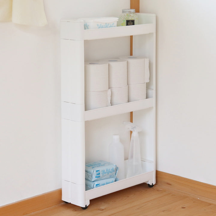 キッチンワゴンスマートワゴンFitW125幅12.5cm奥行45cm3段