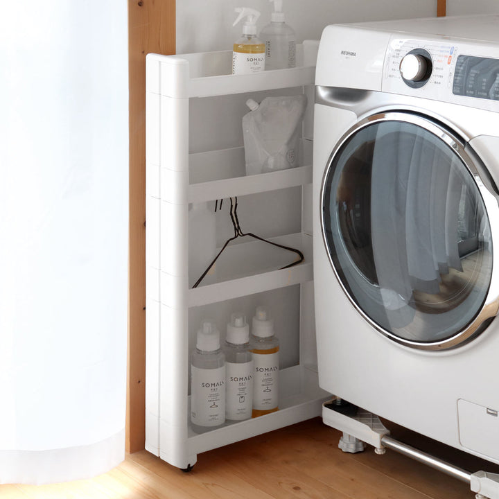 キッチンワゴンスマートワゴンFitW125幅12.5cm奥行45cm4段